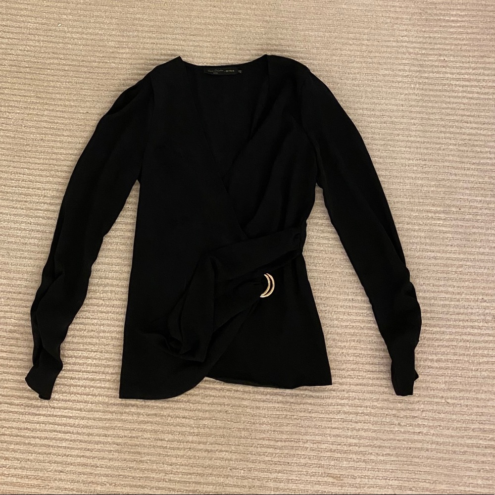 House of Harlow black wrap top - size small